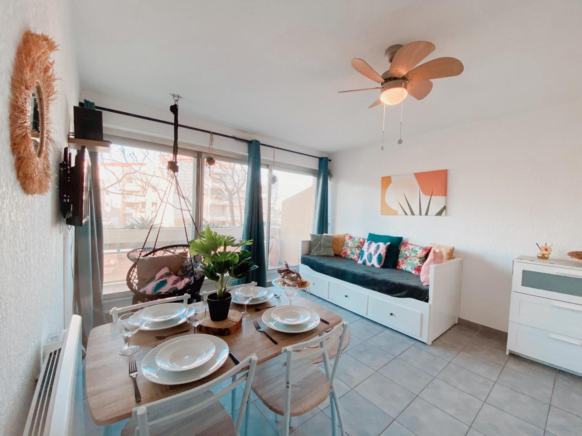 Superbe T2 Au Calme Avec Balcon Sur La Marina - 10 Apartment กาเนต์-อ็อง-รูสซียง ภายนอก รูปภาพ